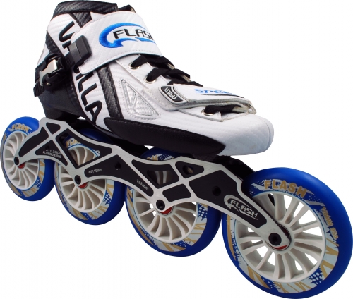 Inline Speed Skating. Flash Inline Speed Skates